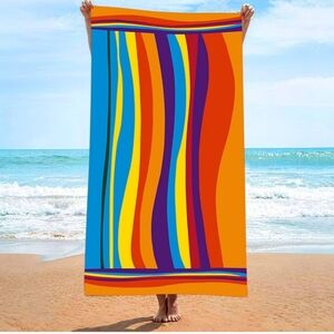 Colorful Striped  Beach Towel